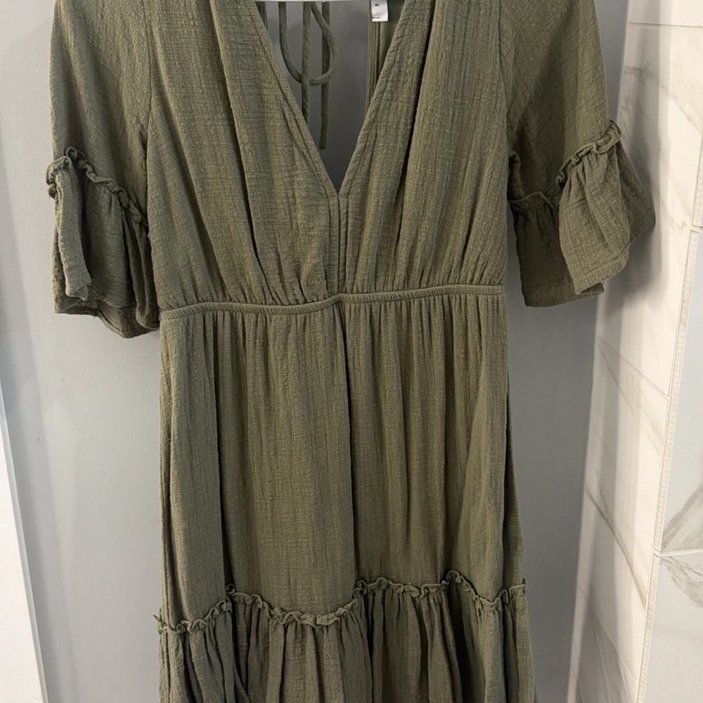 Olive Green Women's Dress